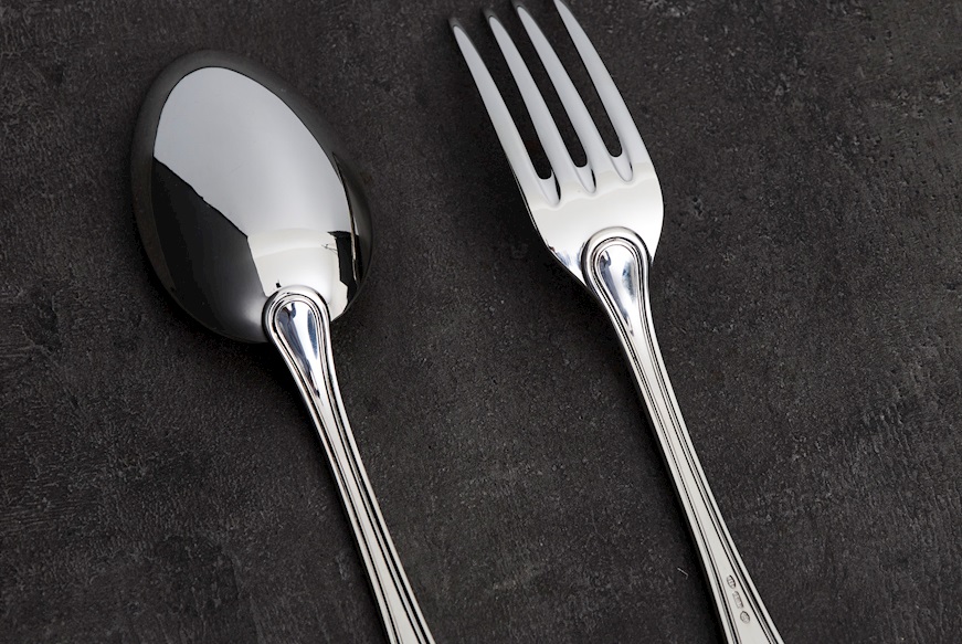 Posate legumi argento 251 grammi 2 pezzi in stile Inglese usato ricondizionato Zanolli Vintage