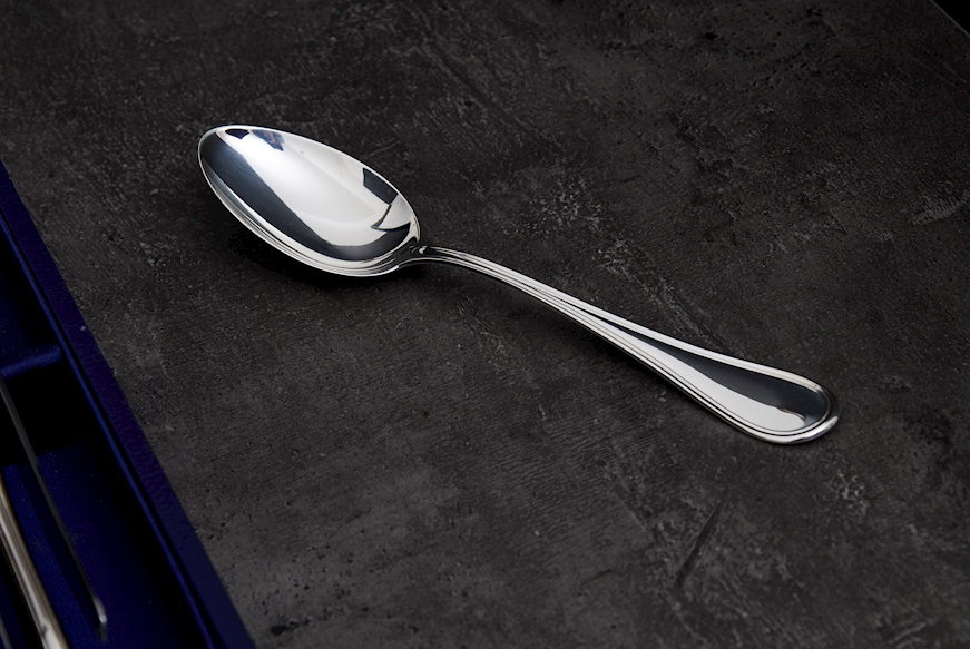 Cutlery set silver 852 grammi in English style Zanolli Vintage