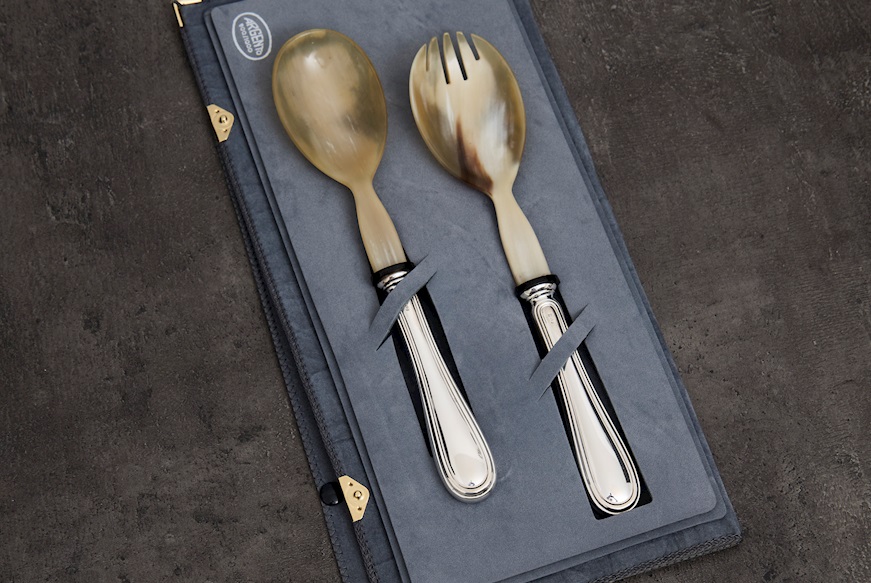 Posate insalata argento 40 grammi 2 pezzi in stile Inglese usato ricondizionato Zanolli Vintage