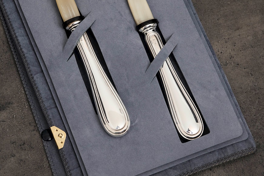 Posate insalata argento 40 grammi 2 pezzi in stile Inglese usato ricondizionato Zanolli Vintage