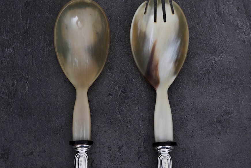 Posate insalata argento 40 grammi 2 pezzi in stile Inglese usato ricondizionato Zanolli Vintage