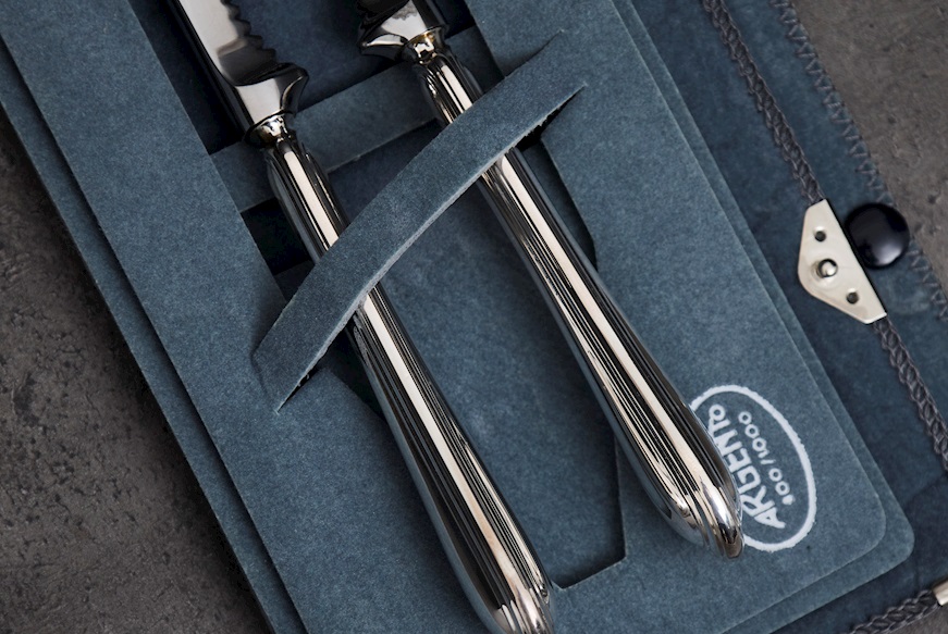 Aprispumante argento 40 grammi in stile Inglese usato ricondizionato Zanolli Vintage