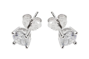 Orecchini argento con zircone bianco Sovrani