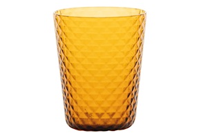 Bicchiere tumbler Isolano ambra Zafferano