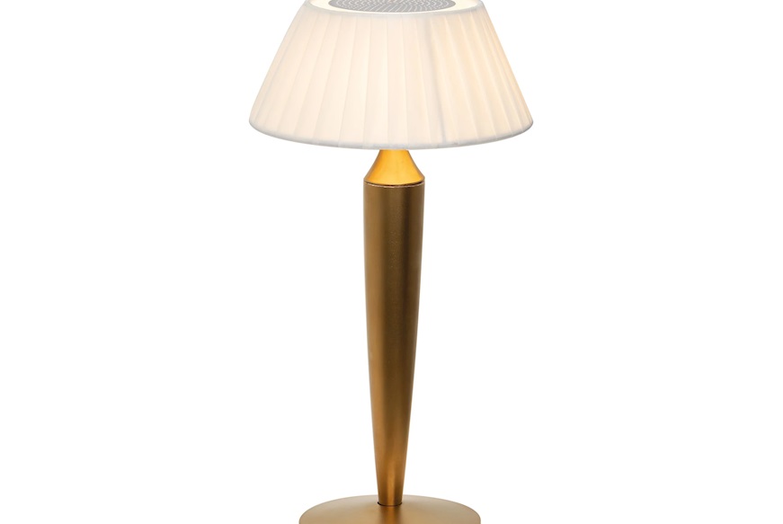 Lampada da tavolo Flaminia oro opaco Zafferano