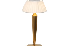 Lampada da tavolo Flaminia oro opaco Zafferano