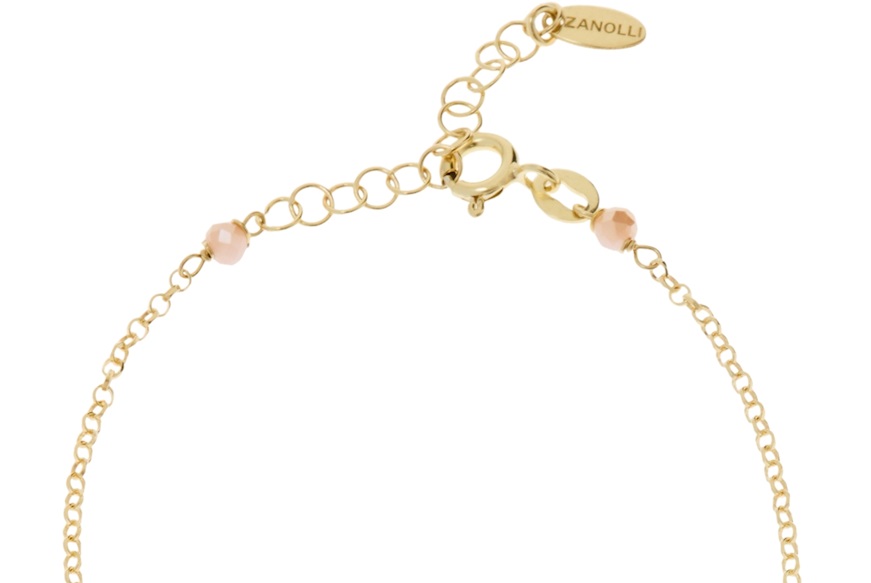 Bracciale argento dorato con cristalli brown e stella centrale Selezione Zanolli