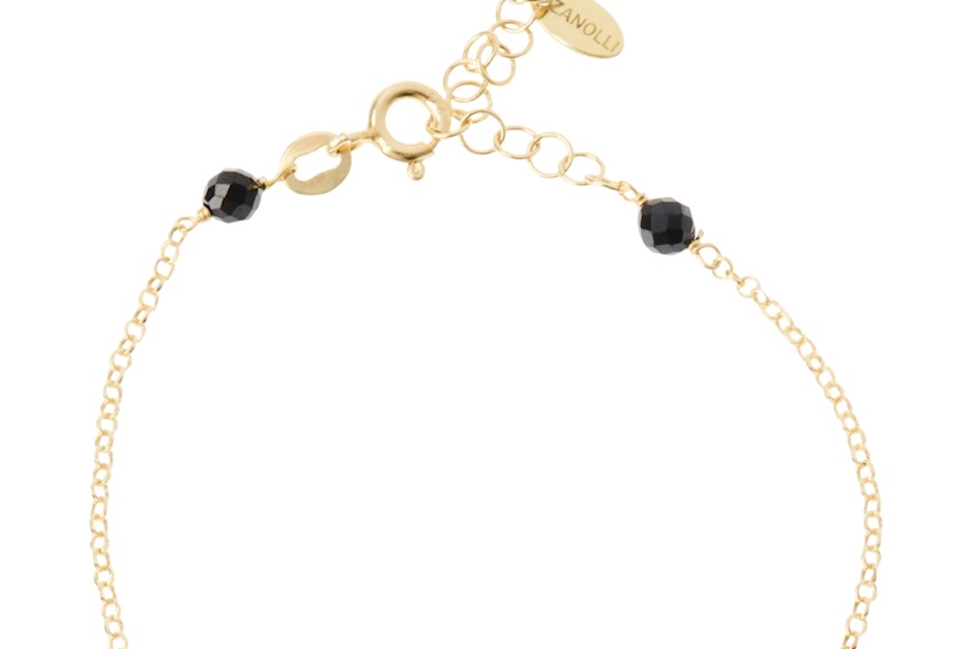 Bracciale argento dorato con cristalli blu ottanio Selezione Zanolli