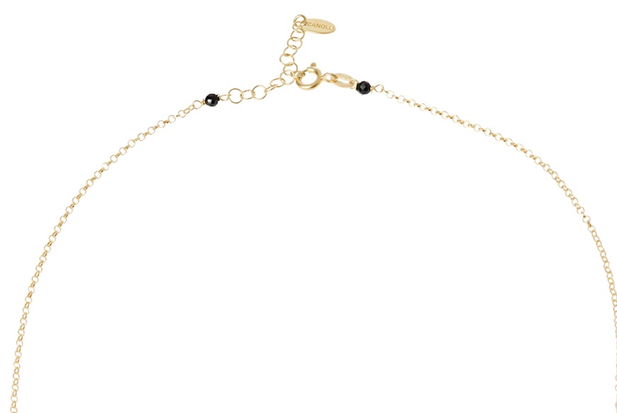 Collana argento dorato con cristalli brown e stella centrale Selezione Zanolli