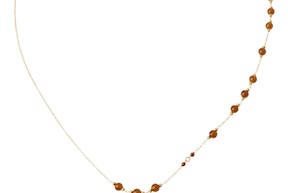 Collana argento dorato con corniola Selezione Zanolli