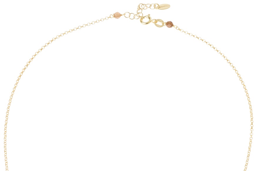 Collana argento dorato con ambra Selezione Zanolli