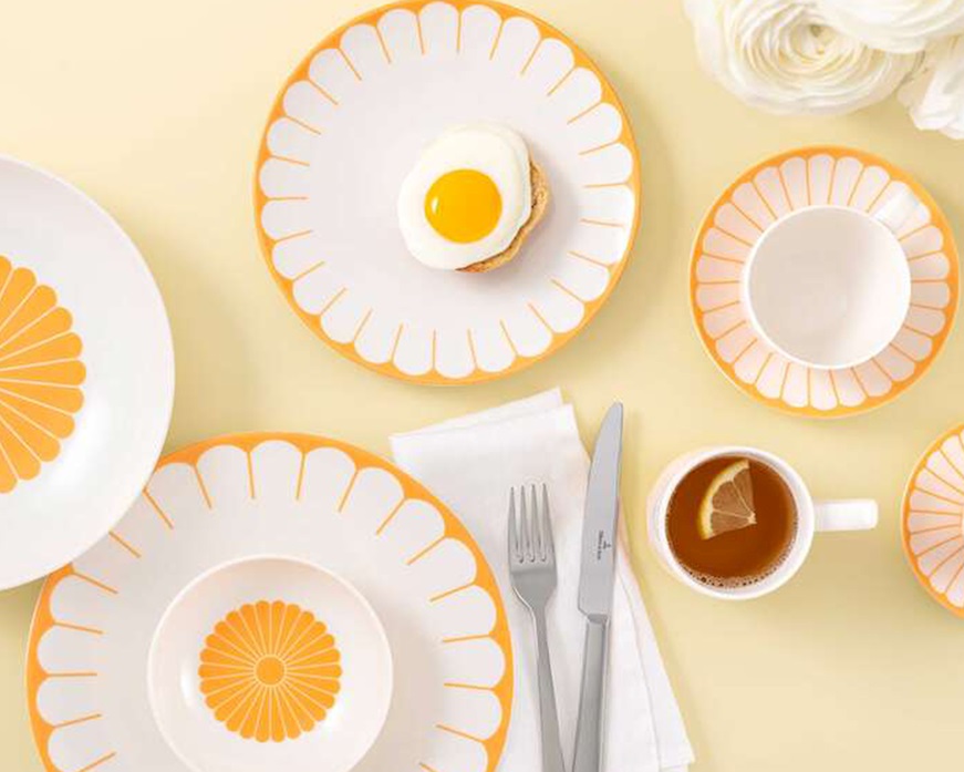 Coffee cup saucer Fleur Soleil porcelain Villeroy & Boch