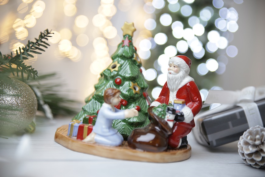 Idea regalo Natale Lanterna Christmas Toys porcellana Distribuzione dei regali Villeroy & Boch