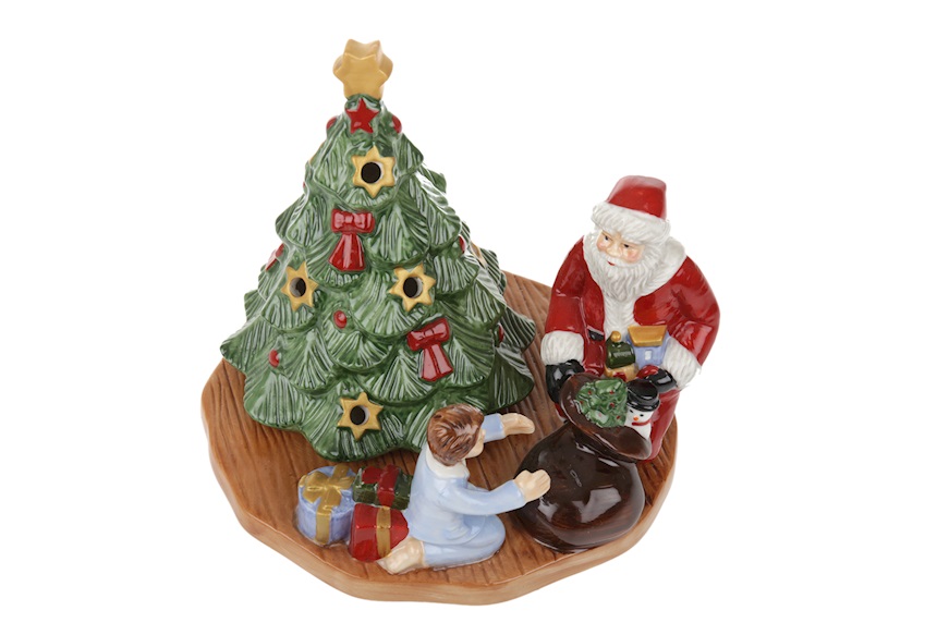 Idea regalo Natale Lanterna Christmas Toys porcellana Distribuzione dei regali Villeroy & Boch