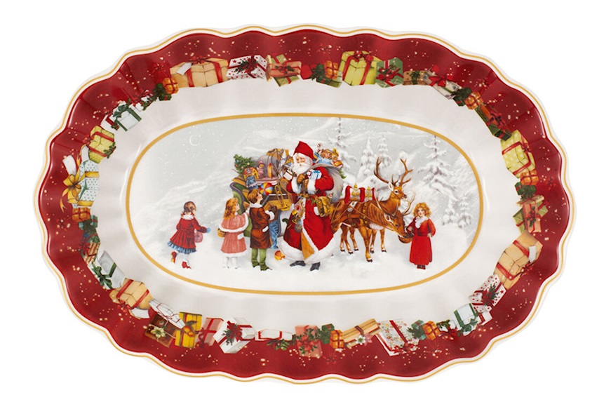 Idea regalo Natale Coppa ovale Toy's Fantasy porcellana grande Villeroy & Boch