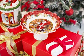 Idea regalo Natale Coppa con piede Toy's Fantasy porcellana Villeroy & Boch