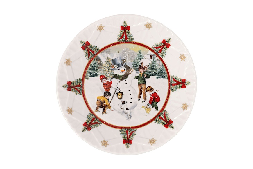 Idea regalo Natale Ciotola grande Toy's Fantasy porcellana pupazzo di neve Villeroy & Boch