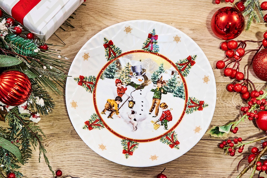 Idea regalo Natale Ciotola grande Toy's Fantasy porcellana pupazzo di neve Villeroy & Boch