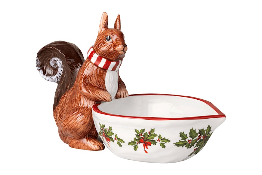 Idea regalo Natale Scoiattolo con ciotola Toy's Fantasy porcellana Villeroy & Boch