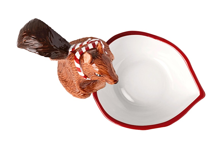 Idea regalo Natale Scoiattolo con ciotola Toy's Fantasy porcellana Villeroy & Boch