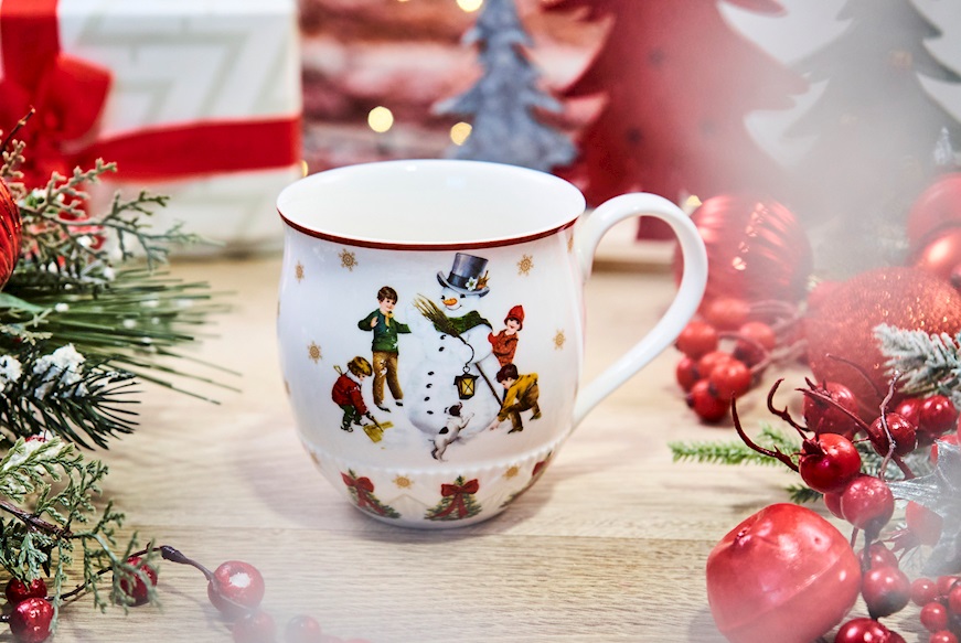 Idea regalo Natale Tazza con manico Toy's Fantasy porcellana Pupazzo di neve Villeroy & Boch