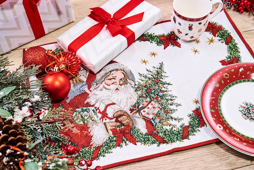 Idea regalo Natale Tovaglietta gobelin Toy's Fantasy Babbo Natale Villeroy & Boch
