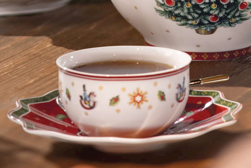 Idea regalo Natale Piattino tazza the/caffè Toy's Delight porcellana Villeroy & Boch