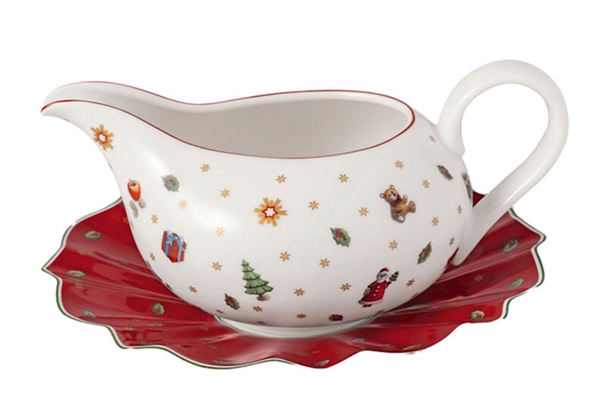 Idea regalo Natale Salsiera con piattino Toy's Delight porcellana Villeroy & Boch