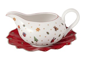 Idea regalo Natale Salsiera con piattino Toy's Delight porcellana Villeroy & Boch
