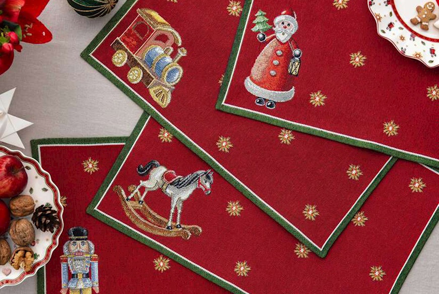 Idea regalo Natale Posto tavola gobelin Toy's Delight Anniversary 4 pezzi Villeroy & Boch
