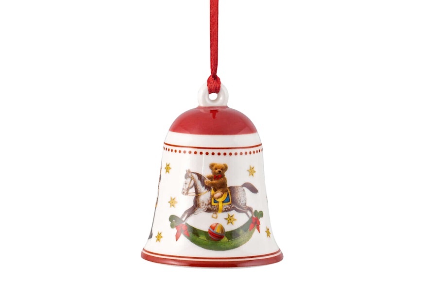 Idea regalo Natale Campana My Christmas Tree porcellana rossa Villeroy & Boch