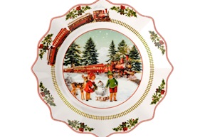 Idea regalo Natale Piatto frutta Annual Christmas Edition porcellana Villeroy & Boch