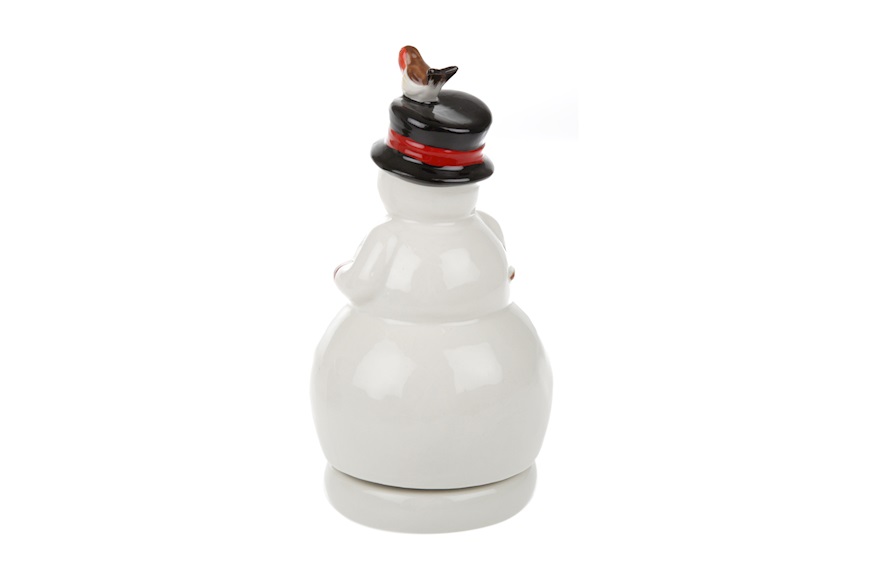 Idea regalo Natale Pupazzo di neve Nostalgic Melody porcellana con carillon Villeroy & Boch