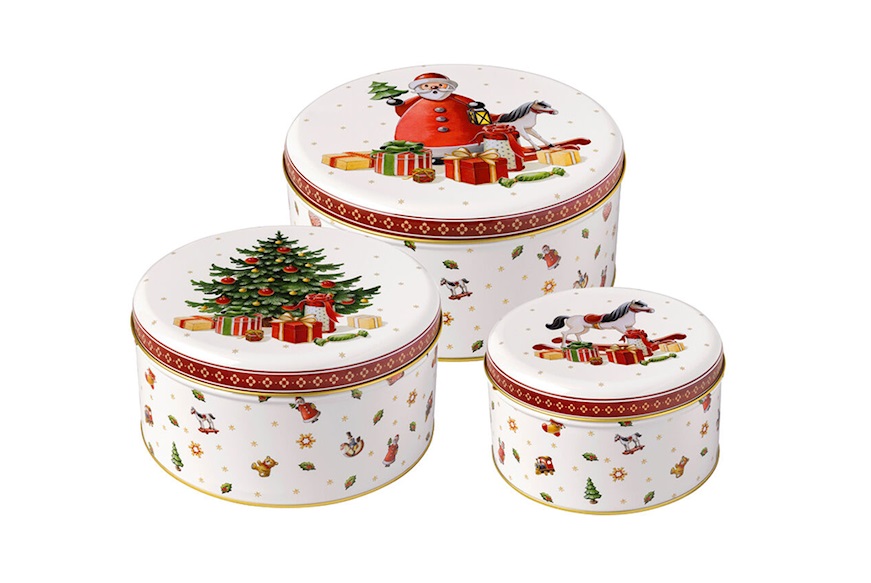 Idea regalo Natale Set di biscottiere Winter Collage porcellana Villeroy & Boch