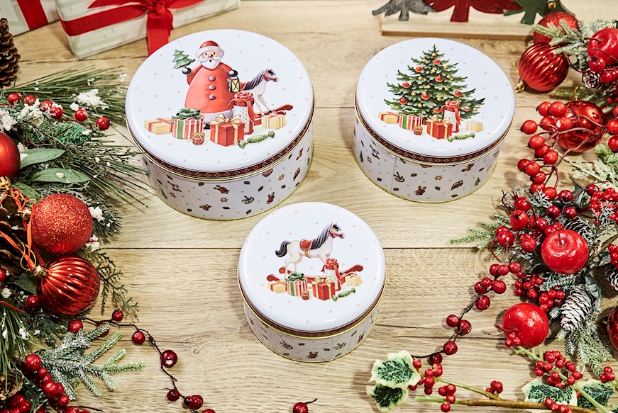 Idea regalo Natale Set di biscottiere Winter Collage porcellana Villeroy & Boch