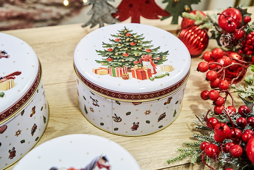 Idea regalo Natale Set di biscottiere Winter Collage porcellana Villeroy & Boch