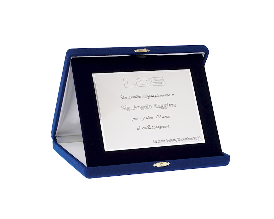 Targa argento con astuccio Selezione Zanolli