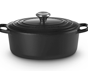 Cocotte ovale Evolution ghisa nero matt Le Creuset