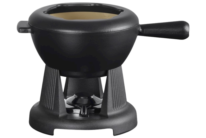 Set fonduta savoiarda ghisa nero matt Le Creuset