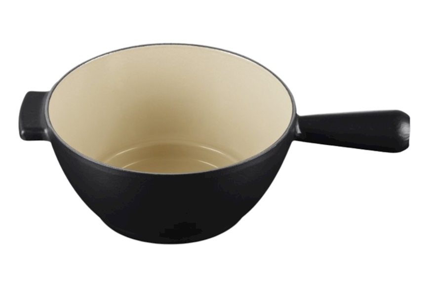 Set fonduta savoiarda ghisa nero matt Le Creuset