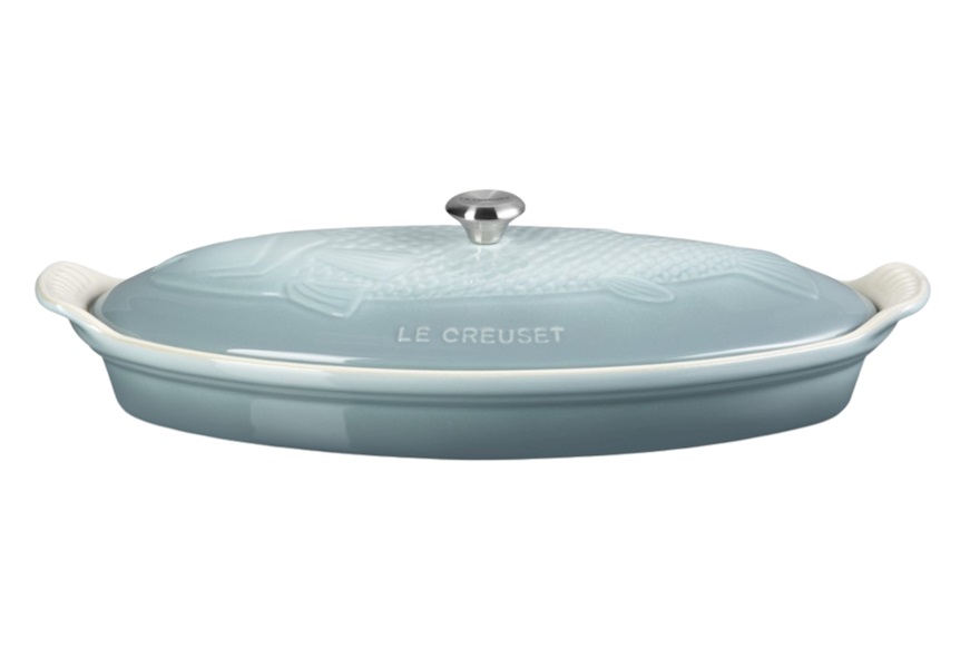 Pesciera Tradition gres sea salt con coperchio Le Creuset