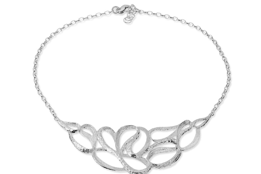 Collana Atena argento con intreccio nastri Selezione Zanolli