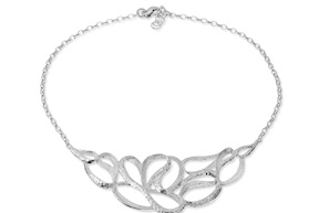 Collana Atena argento con intreccio nastri Selezione Zanolli