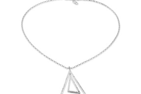Collana Archè argento con pendente triangoli Selezione Zanolli
