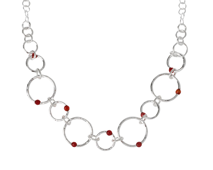 Collana Dafne argento e corniola Selezione Zanolli