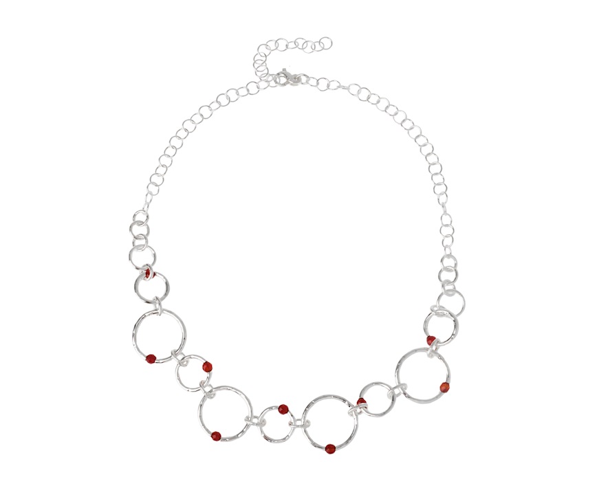 Collana Dafne argento e corniola Selezione Zanolli