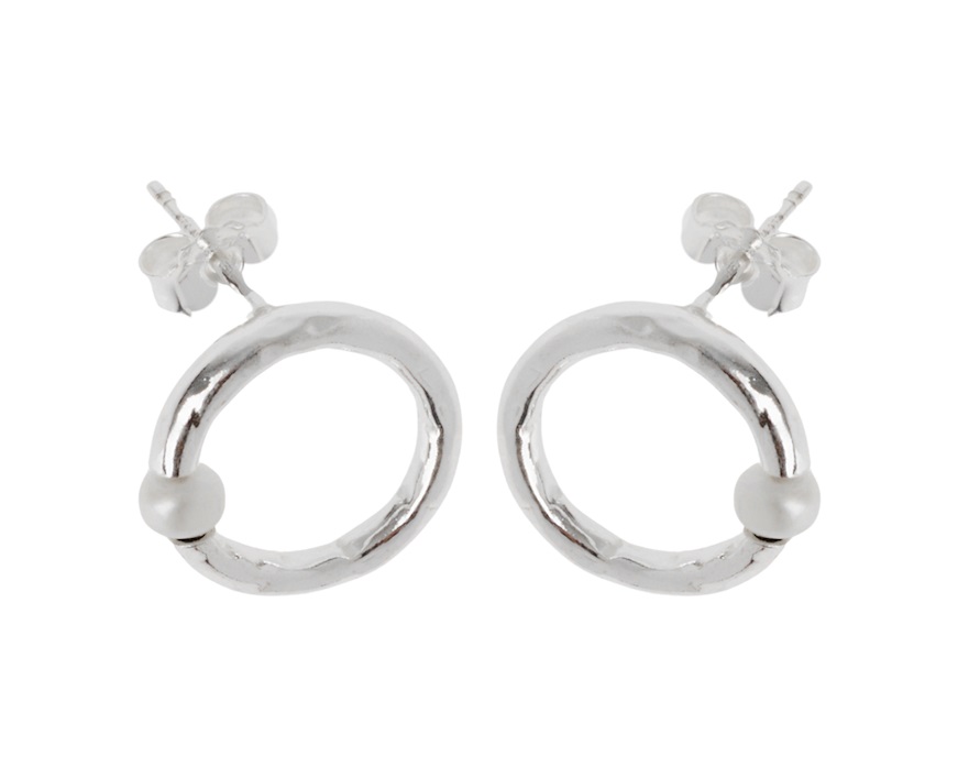 Earrings Dafne silver and mother-of-pearl Selezione Zanolli