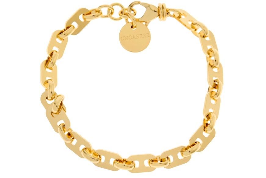 Bracciale Dinamica in bronzo dorato Unoaerre