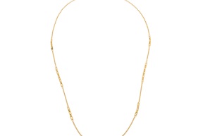 Collana lunga Dinamica in bronzo dorato Unoaerre