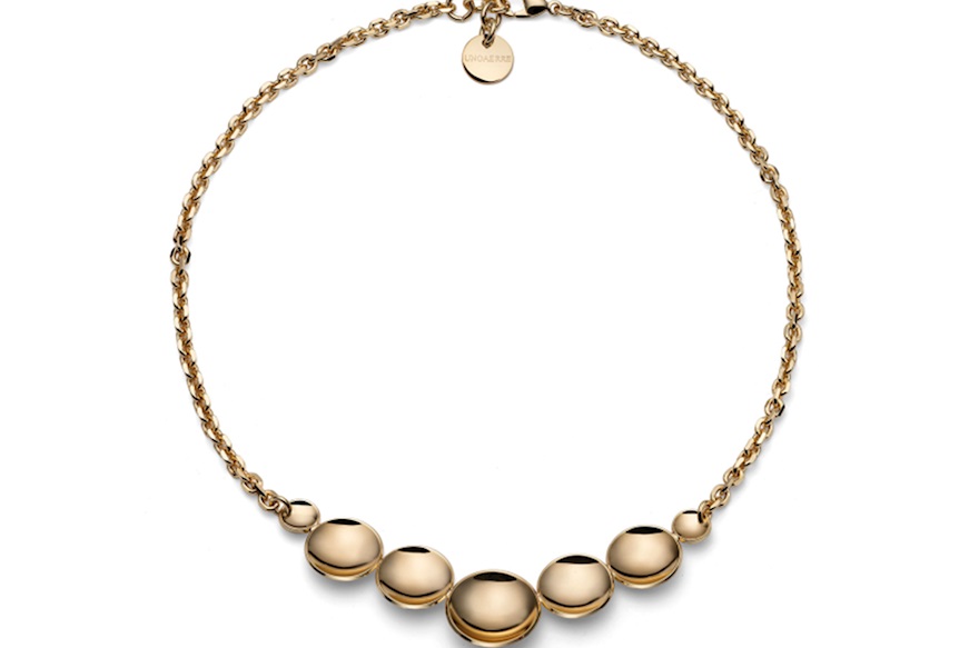 Collana Lux in bronzo dorato Unoaerre